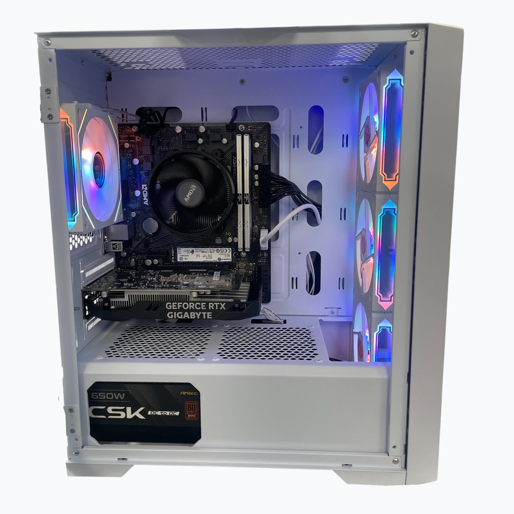 AMD Ryzen 5 5500 Gaming PC w/ RTX 3050 (16GB Ram + 1TB SSD)