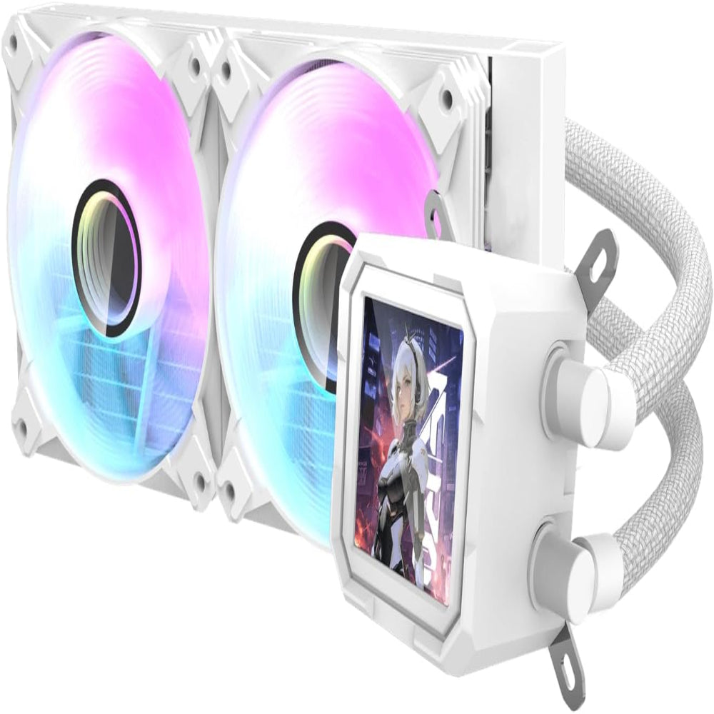 240mm Liquid CPU Cooler - DV240S White